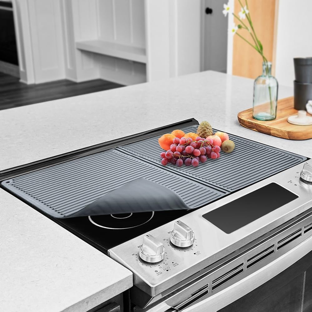 Electric Stove Top Cover, Silicone 20′′ x 28′′ Foldable Glass Top Stove Cover Dish Drying Mat for Kitchen Counter Extra Large — LucyPhy